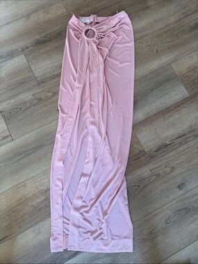 House of cb pool pink maxi skirt